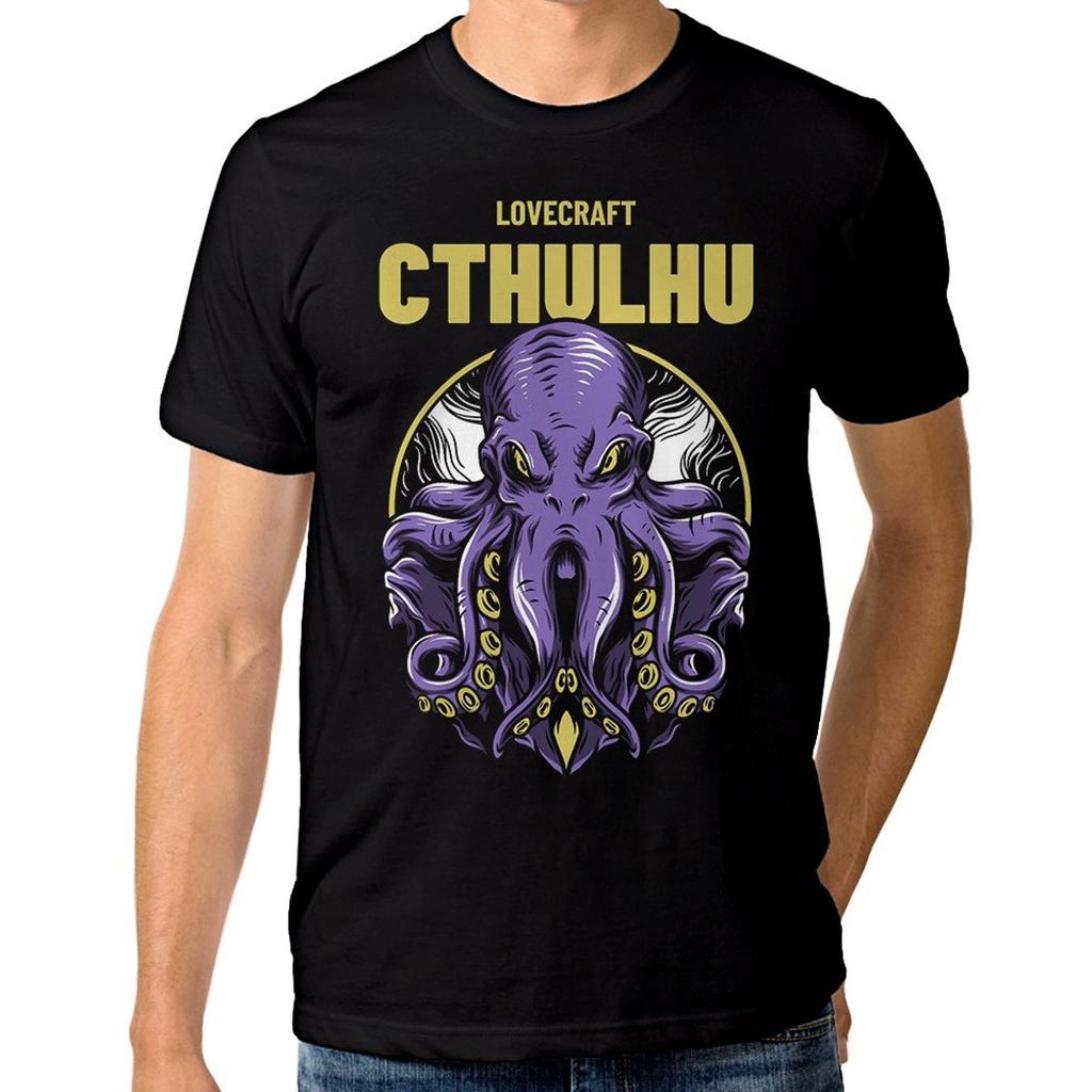 Cthulhu H. P. Lovecraft Men's T-Shirt / 100% Cotton Tee / Men's Women's All Sizes (yw-146)