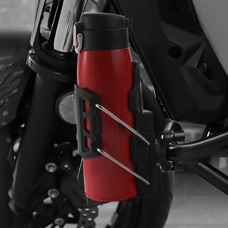 Motorcycle Cup Holder Adjustable No Drill Drink Holder For Bike Motorcycle Water Bottle Mount For 1.26-3.15 Inch  Bottlle