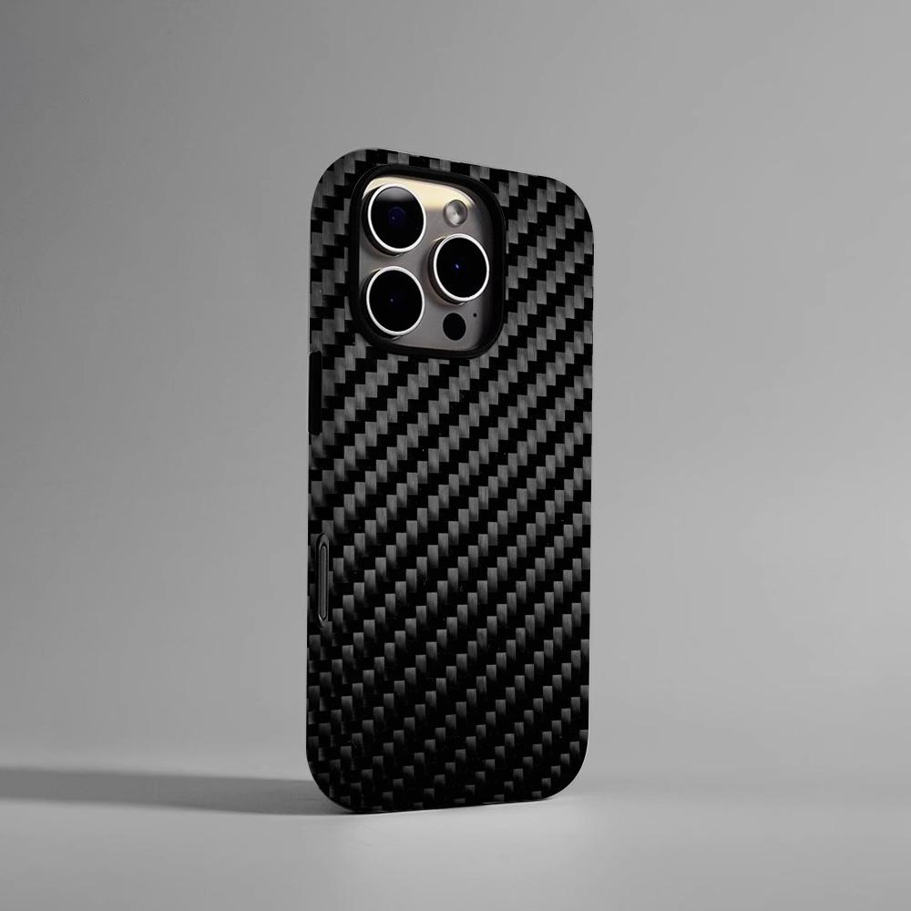 Чехол для телефона с рисунком под карбон, жесткий ПК, для IPhone 16Promax 16 15 14 13 12 11 Pro Max Plus, глянцевая HD крышка
