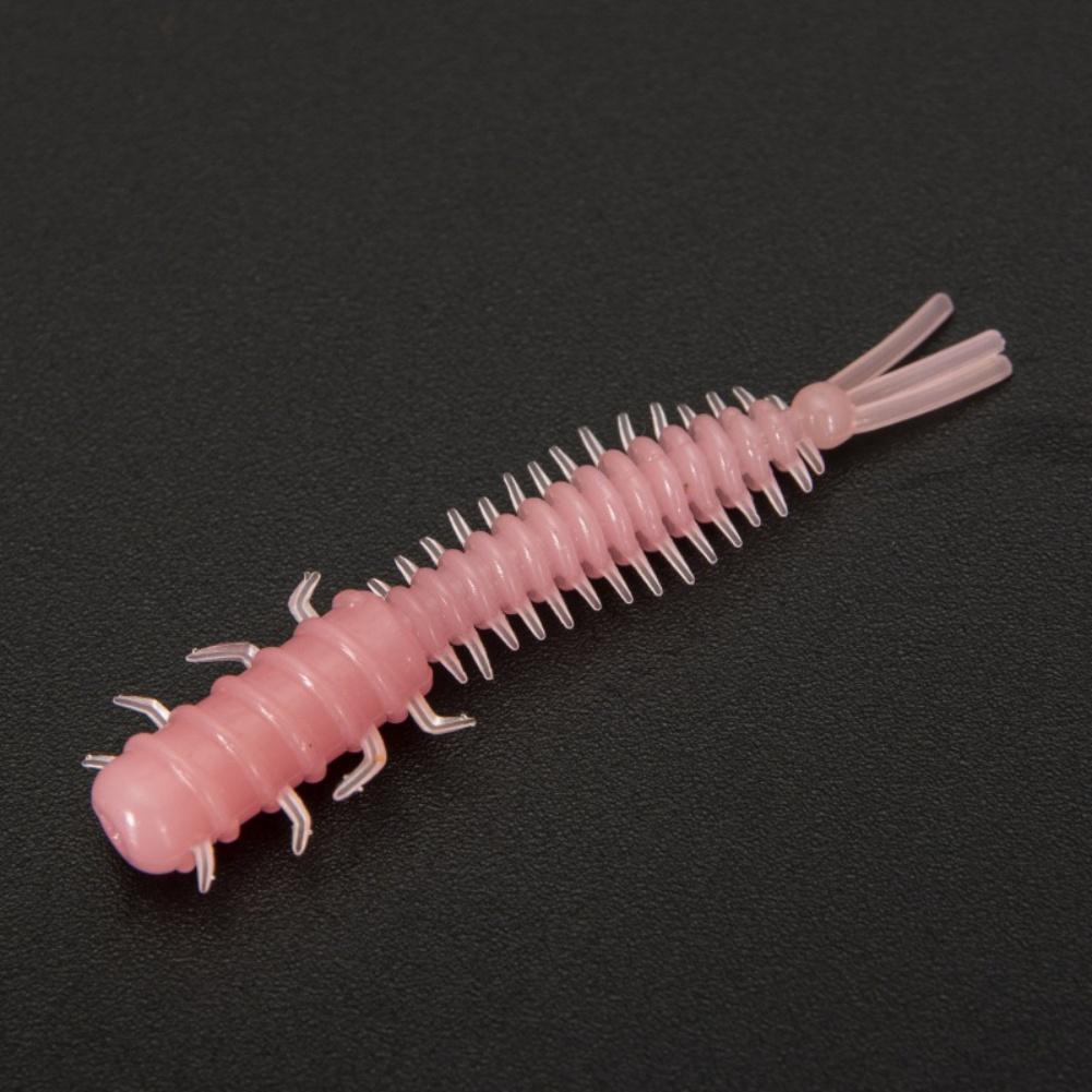 20 шт., 45 мм, мягкие приманки для ловли слизняков, искусственные приманки для рыбалки, силиконовые приманки для окуня, пластиковые приманки для ловли червя