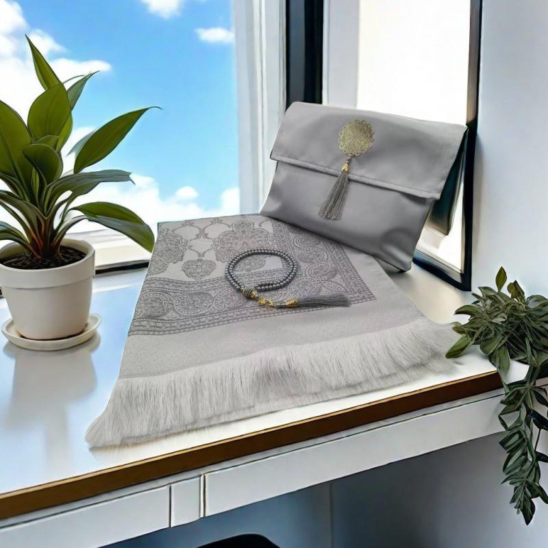 3 шт./комплект исламских молитвенных ковриков, мусульманский молитвенный коврик с изысканным жаккардовым узором, доступно несколько вариантов для путешествий