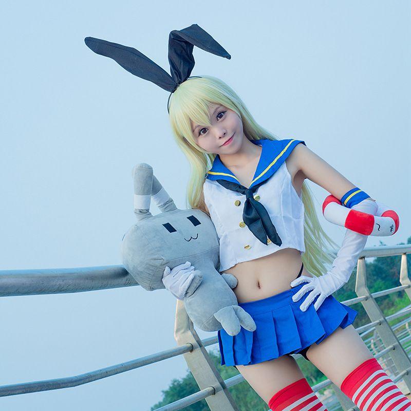 Kantai Collection Шимаказе Кос Студенческий Наряд Полный Комплект Косплей Платье Комплект Танцы