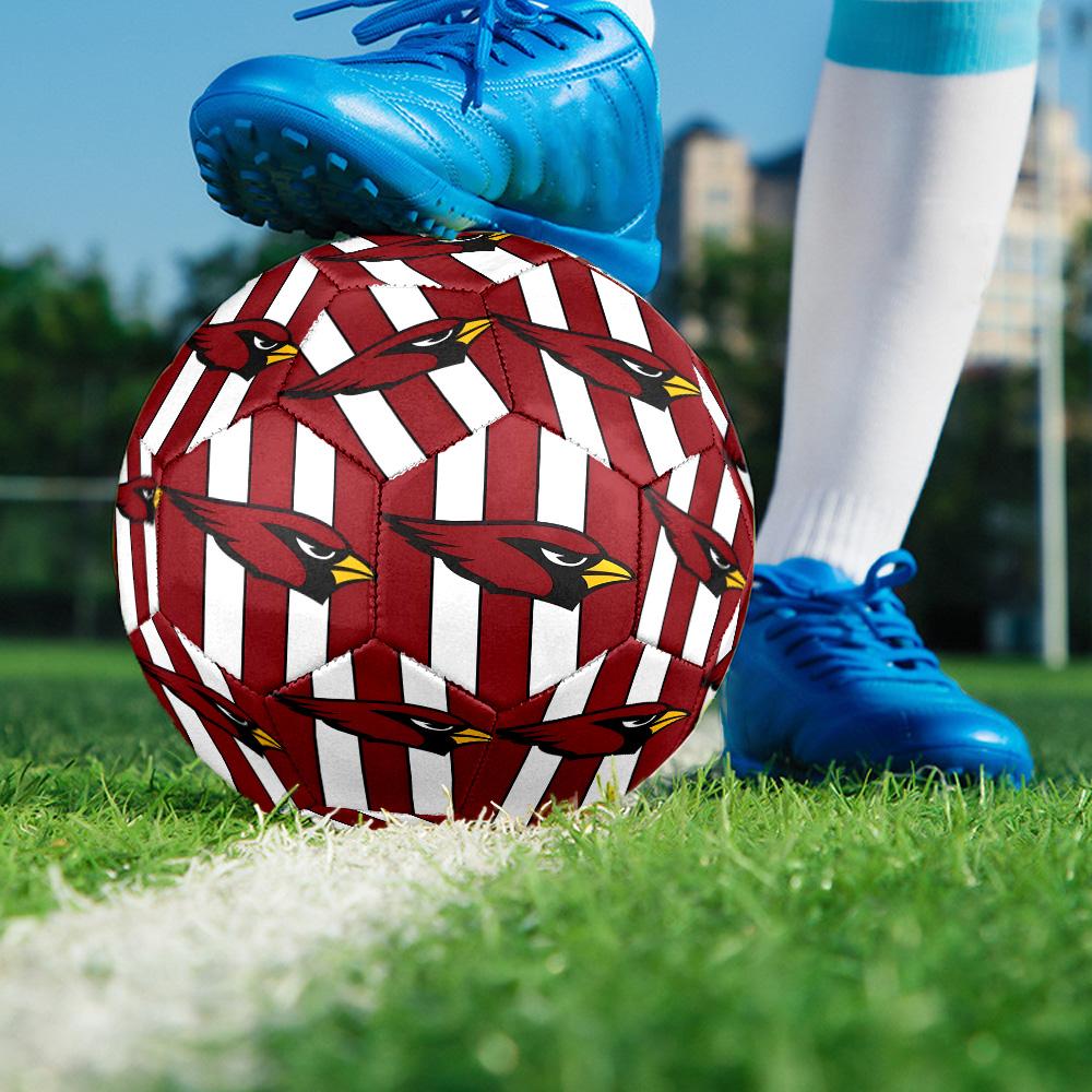 Cardinals Team Spirit Size 5 Soccer Balls, High-Quality, Anti-Slip, Protective Football, a Unique Gift Suitable for Birthdays, Christmas