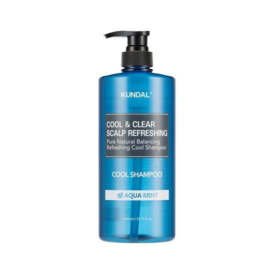 KUNDAL Освежающий и очищающий шампунь для кожи головы с аква-мятой 1058 мл