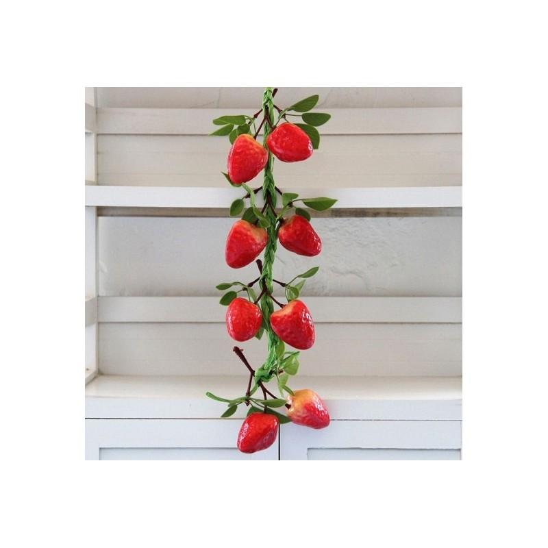 Fruit And Vegetable Decorative String Set For Restaurant Wall Decor With Colorful Artificial Veggies And Fruits
