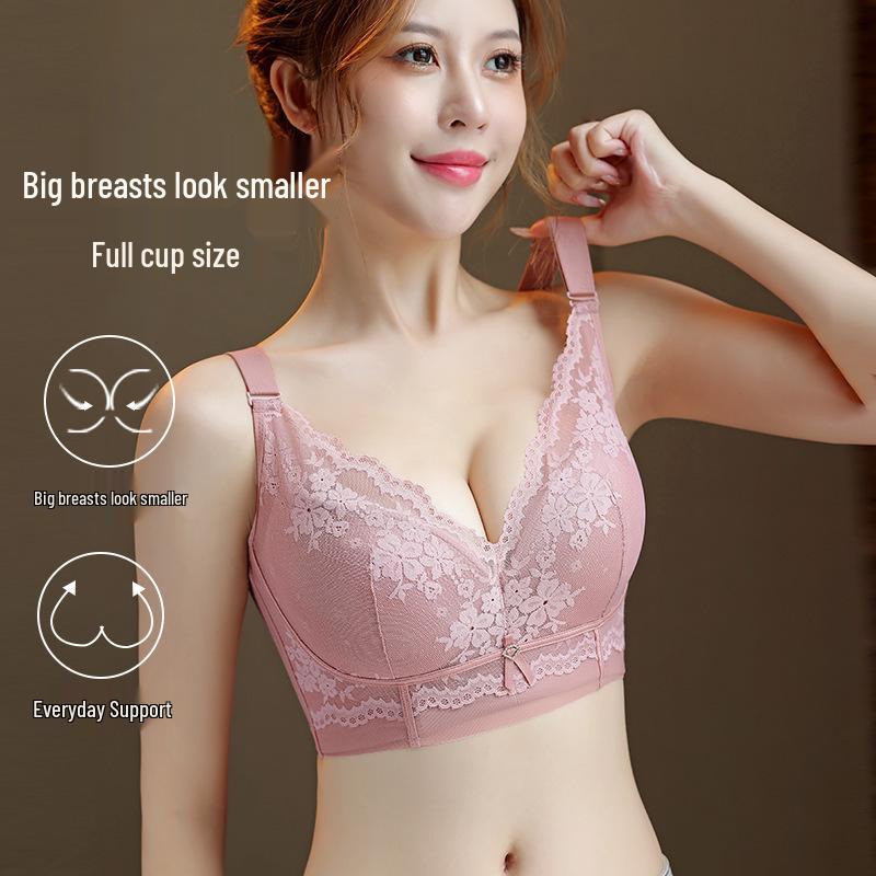 Women's Summer Full Cup Thin Bra - Minimizing, Anti-Sagging, Plus Size, Super Thin Style