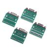 5Pcs Db9 Male Female Adapter Signals Terminal Module Rs232 Rs485 Serial To Terminal 9-Pin 9-Hole Connector