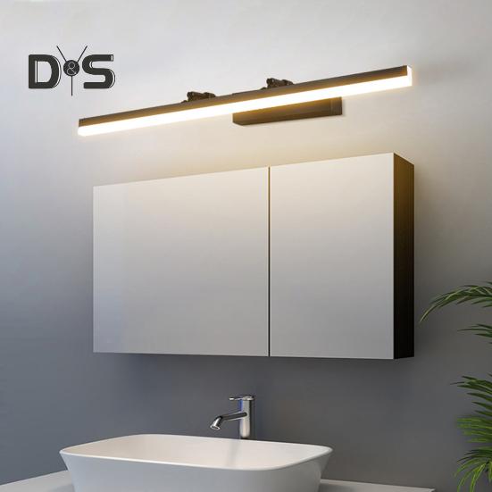 Светодиодный настенный светильник с регулируемой цветовой температурой, регулируемой яркостью, без мерцания, широко используемый современный светодиодный светильник для туалетного столика, подсветка для картин