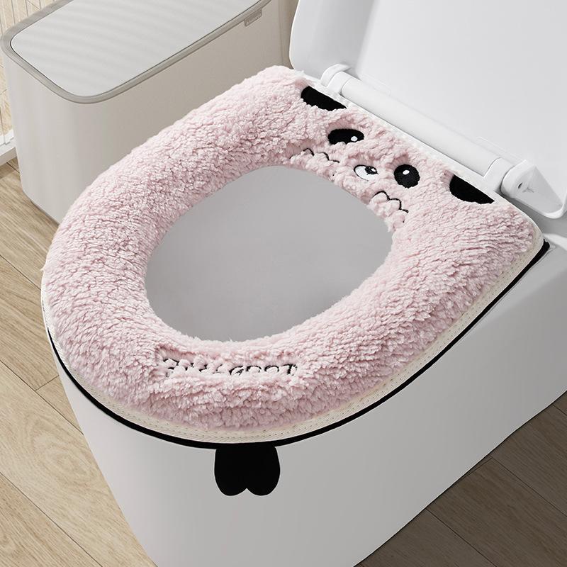 Подушка для сиденья унитаза для дома, утолщенная, зимняя, универсальная версия