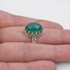 Green Onyx 925 Sterling Silver Crown Ring, December Birthstone