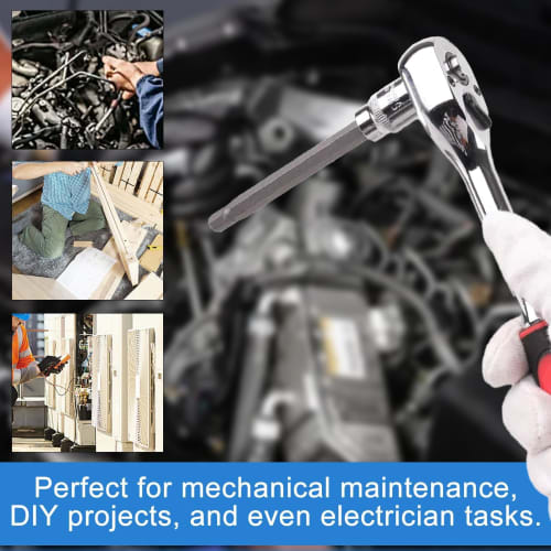 SPEEDWOX 20-Piece Extra Long Hex Bit Socket Set, Super Long Hex Bit Socket Set, Long Hex Bit Socket Set, Hex Wrench, Long 3/8" Drive Hexagon Bit Socke