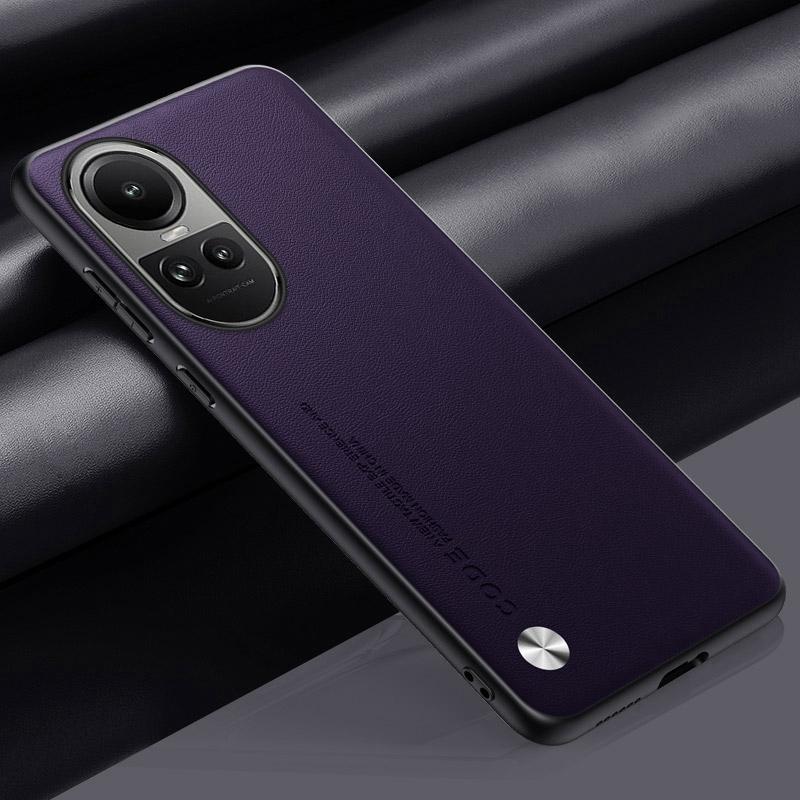 Роскошный чехол из искусственной кожи для OPPO Reno 10 Pro 5G, задняя крышка, силиконовый противоударный защитный чехол для телефона для OPPO Reno10 Pro 10Pro