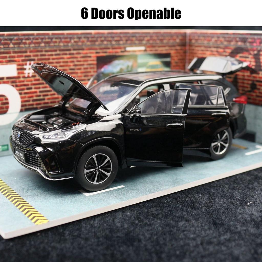 1/32 Toyota Crown Kluger HYBRID игрушечная машинка JKM литая миниатюрная модель внедорожника спортивная звуковая и световая образовательная коллекция подарок для детей