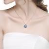 Lady Love Heart Pendant Rhinestone Necklace Clavicle Chain Jewelry Gifts