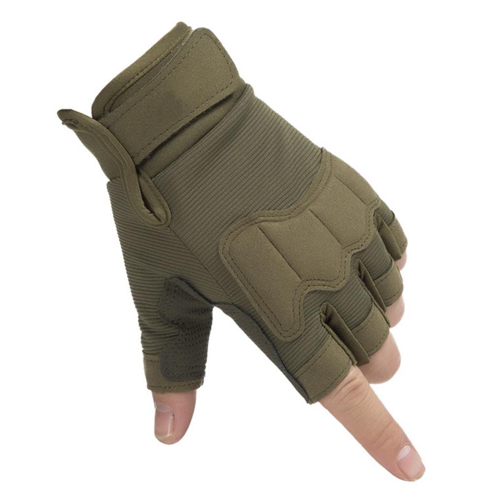 Outdoor sports half-finger gloves men's winter fitness riding military fans special forces tactical gloves wear-resistant non-slip exposed fingers
