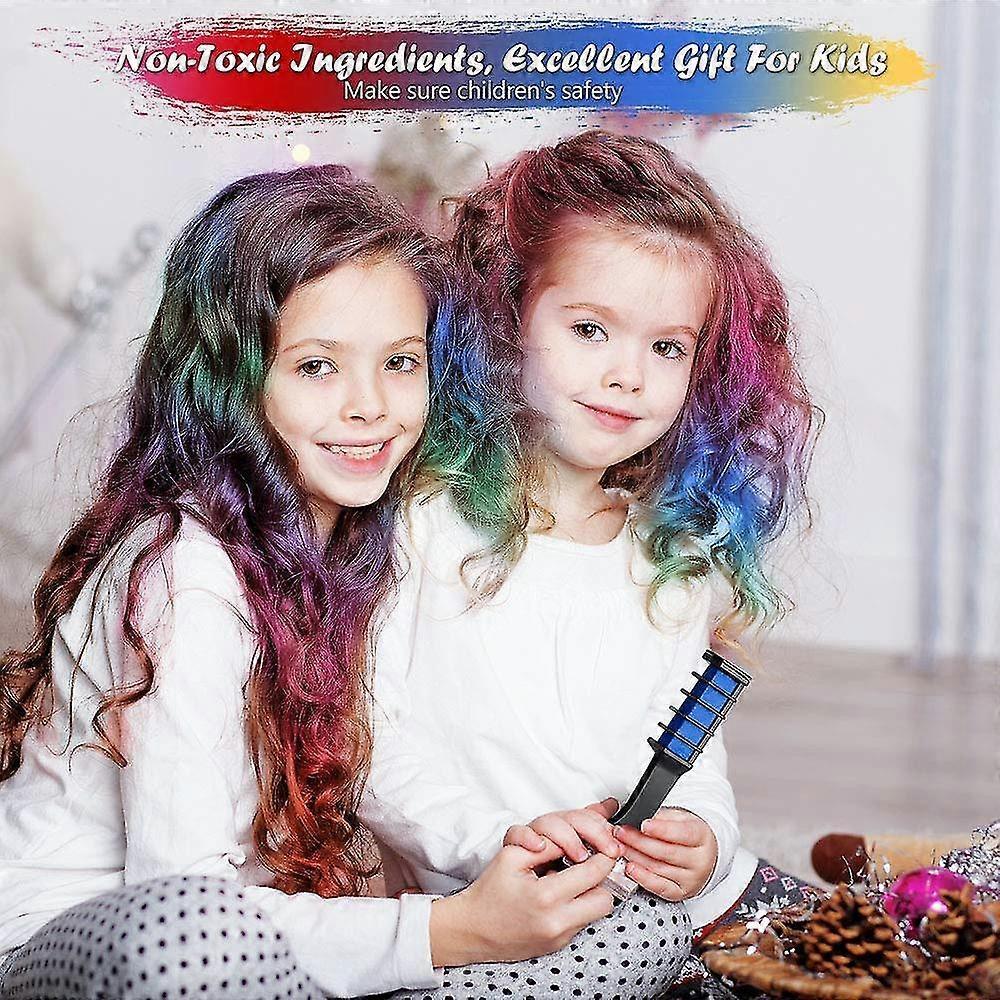 Hair Chalk for Girls Christmas Gifts for Girls Age 7 8 9 10 11 12, Washable Temporary Hair Color for Kids, Hair Chalk for Kids - Great Birthday Gift f