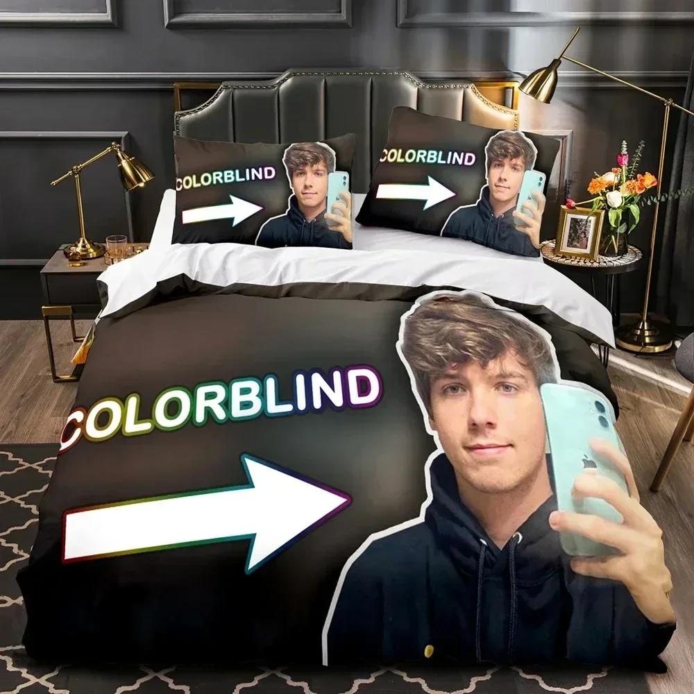 3D Print Karl Jacobs Bedding Set Duvet Cover Sheet Printed Bed Set Pillowcase Bed Full Queen King Size Comforter Bedroom