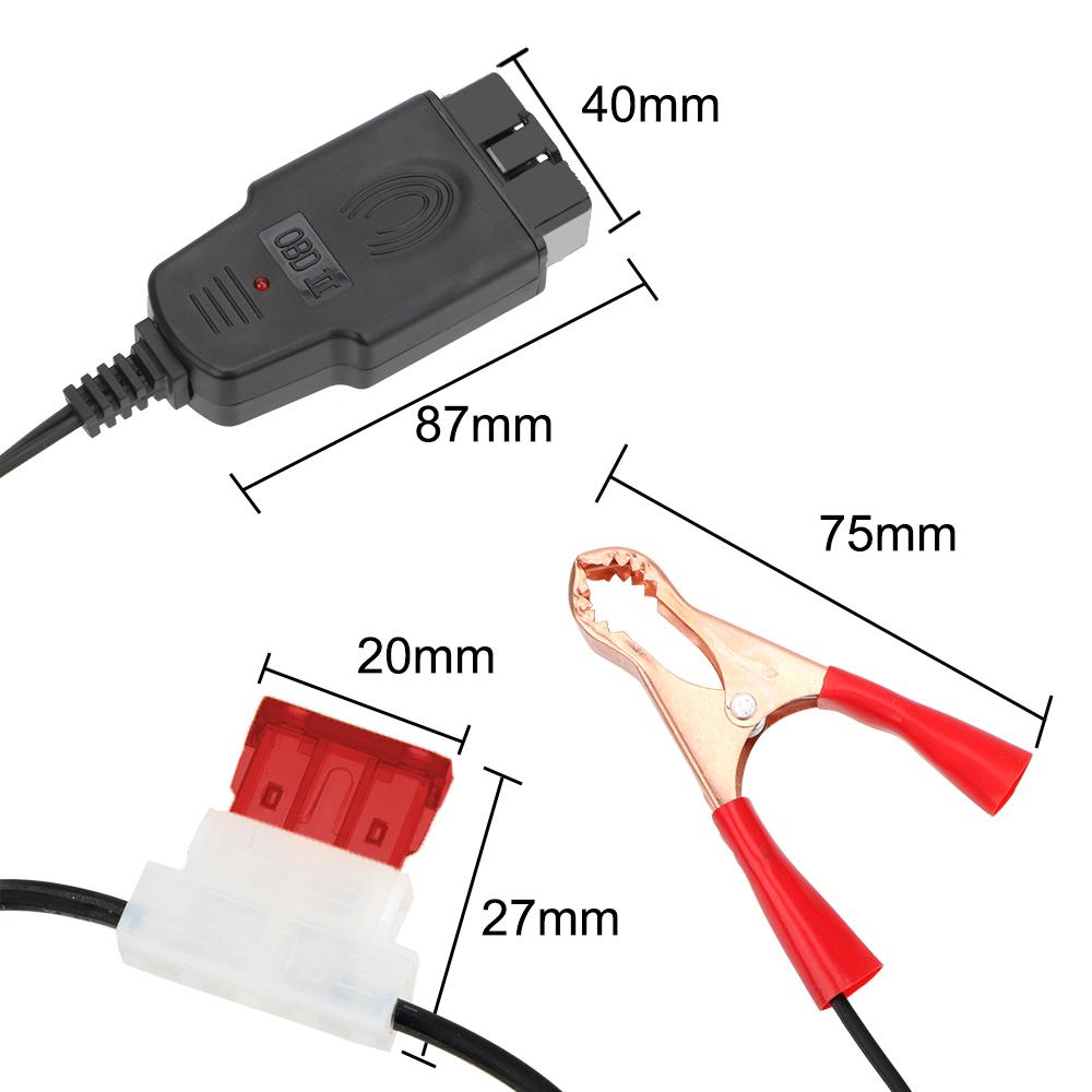 Аварийный источник питания для автомобиля, кабельное телевидение, компьютер, ЭБУ, накопитель памяти, профессиональный автомобильный инструмент для замены аккумулятора OBD2
