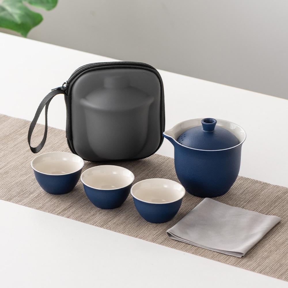 Инструмент для приготовления чая Набор для чая Кунг-фу Керамический набор чайников Чайная посуда Дорожный чайный набор Бизнес-подарок
