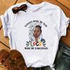 Fashion Casual Girls Letter Graphics Women's T-Shirt Summer Loose Tees 90S Short Sleeve O-Neck Blouses Ladies White Tops Clothes