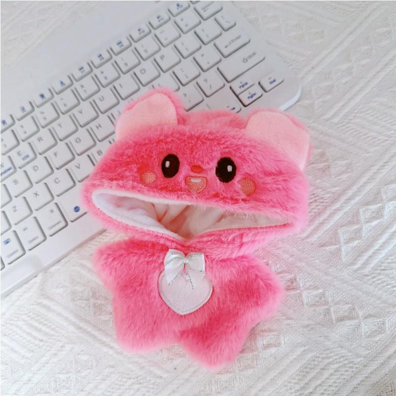 Doll Clothes for 17cm Labubu Dolls Cute Mini Plush Doll's Outfit Accessories Jumpsuit Hoodie Crawling Clothes DIY Fans Girl Gift