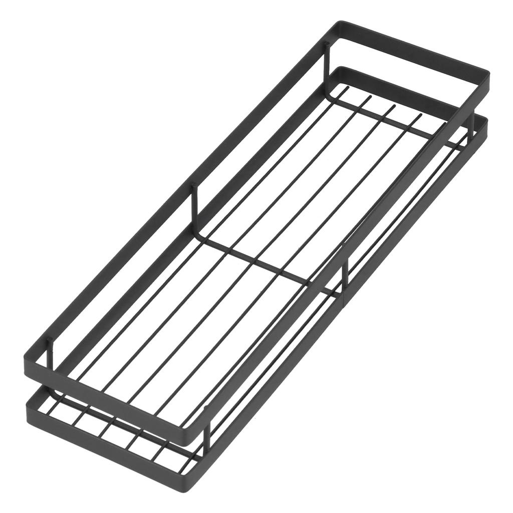 Spice Rack Wall Mounted Seasoning Rack Iron Cabinet Storage Holder Organizer for KitchenLength 40cm   15.7in