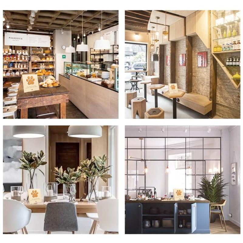 Wood Pet Dog Puppy Memorial Card Ornaments Pet Card for Home and Desktop Decoration Pet Card Wood