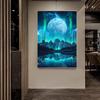 Современные красочные постеры с космической планетой, холст, живопись, аномальный пейзаж, скандинавская настенная живопись для гостиной,
