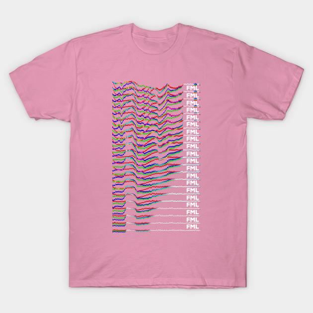 Футболка женская Fml Glitch Nihilism Design Harajuku Print Kawaii футболка летняя с коротким рукавом женская футболка топ футболка