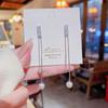 Long Tassel Pearl Earrings Female New Tide Luxury Niche High Sense Earrings Temperament Zircon Earrings.