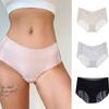 Mid-waist Ultra-thin Women's Underwear Breathable Summer Peach Hip Quick-drying Briefs