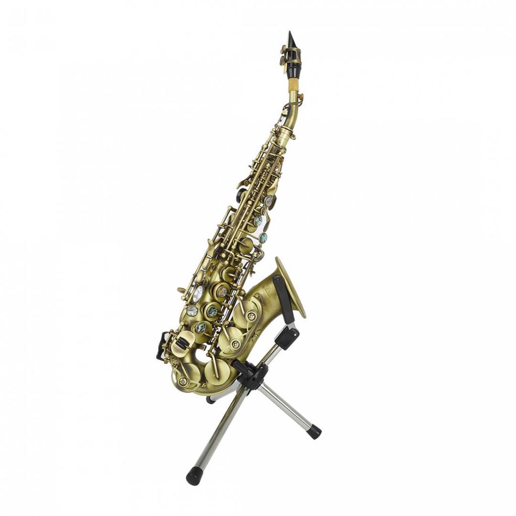 Foldable Alto Tenor Soprano Saxophone Stand Sax Tripod Holder Stainless Portable Sax Tripod Holder