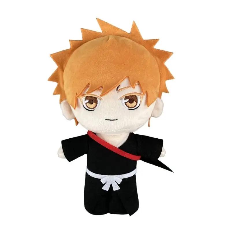 Anime BLEACH Plush Toy Kuchiki Byakuya Kurosaki ichigo Aizen Sousuke Zaraki Rukia Ichimaru Gin Stuffed Doll Soft Figure Fan Gift