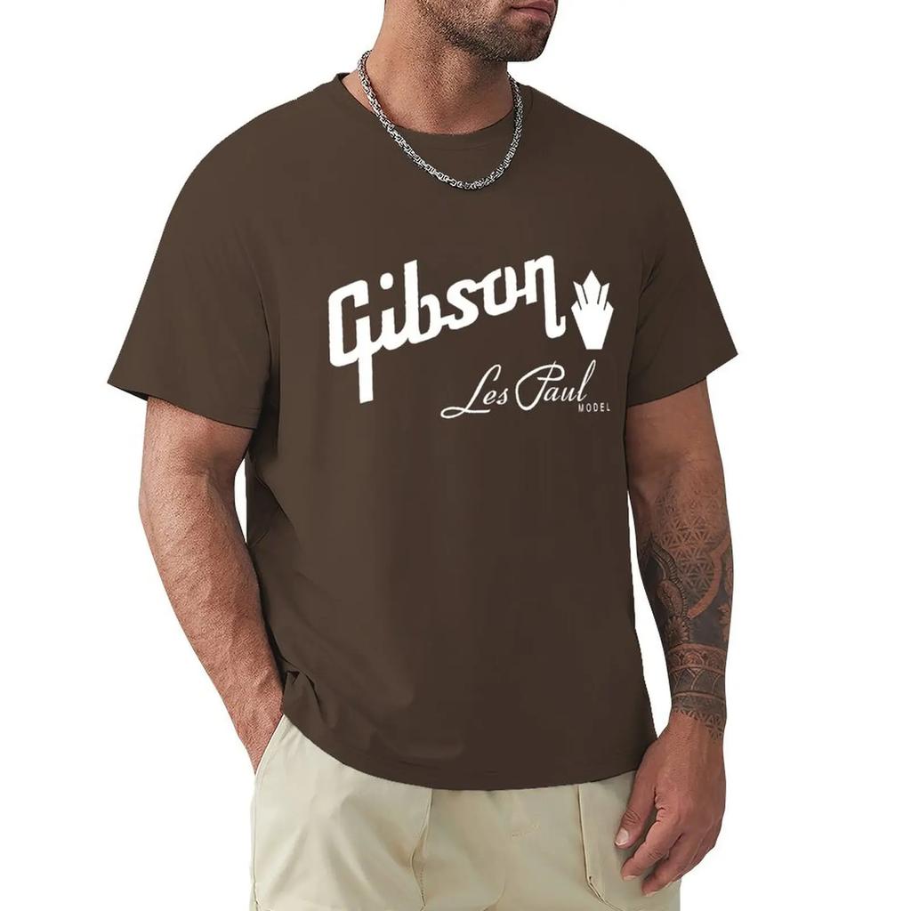 Gibson Les Paul Guitar Music Rock T Shirt Harajuku Short Sleeve T-shirt Cotton Graphics Tshirt Tops