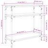 Console Table Sonoma Oak 75x29x75 cm Particleboard
