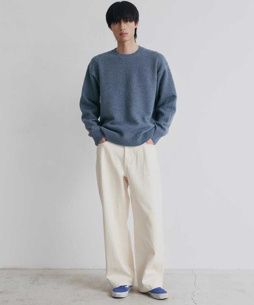 NODU Formal Basic Round Knit [Blue]