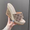 Fashion Women Wedges Slippers Comfortable Designer Outdoor Beach Sandals 2024 Summer New Fashion Slippers Outdoor Beach Slides Women