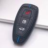 Силиконовый чехол для ключа Ford с 3 кнопками (смарт-ключ), подходит для Ford Focus Mondeo Kuga Escape Galaxy C-Max S-Max, Ударопрочный держатель для брелока, Защитный аксессуар