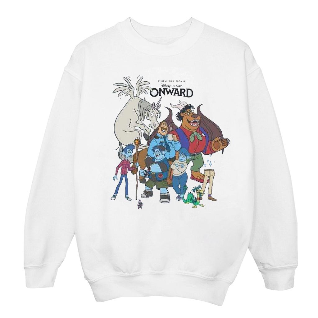 Disney Mens Onward Character Collage Sweatshirt