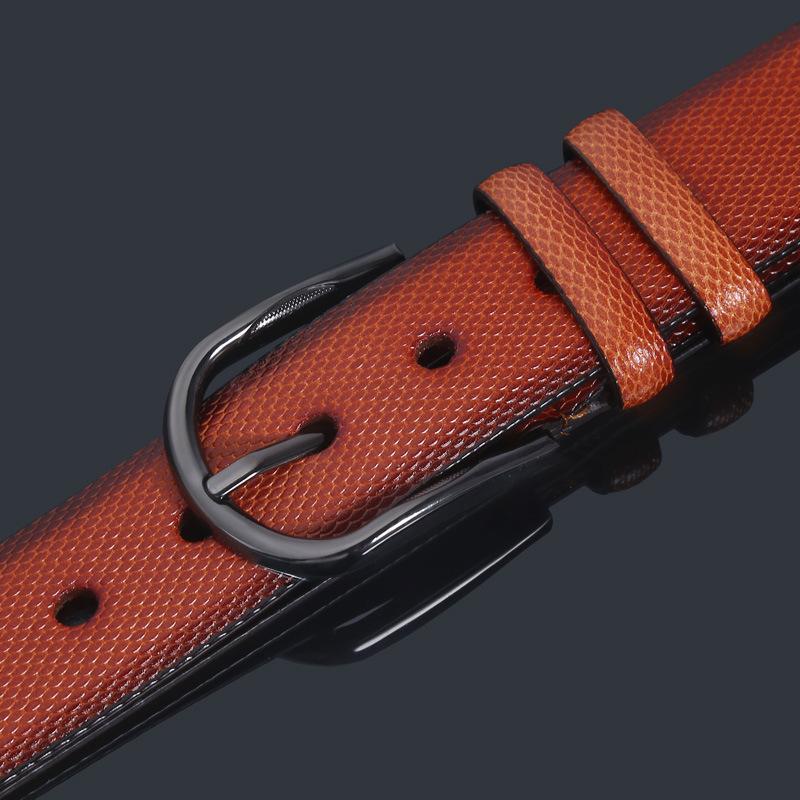 Ремень из гладкого сплава с пряжкой из искусственной кожи, износостойкий и устойчивый к царапинам, мужской деловой ремень