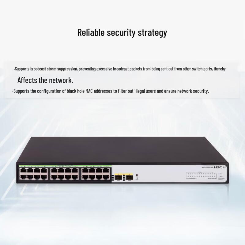 H3C US226-HP 24-Port Gigabit Managed PoE Switch