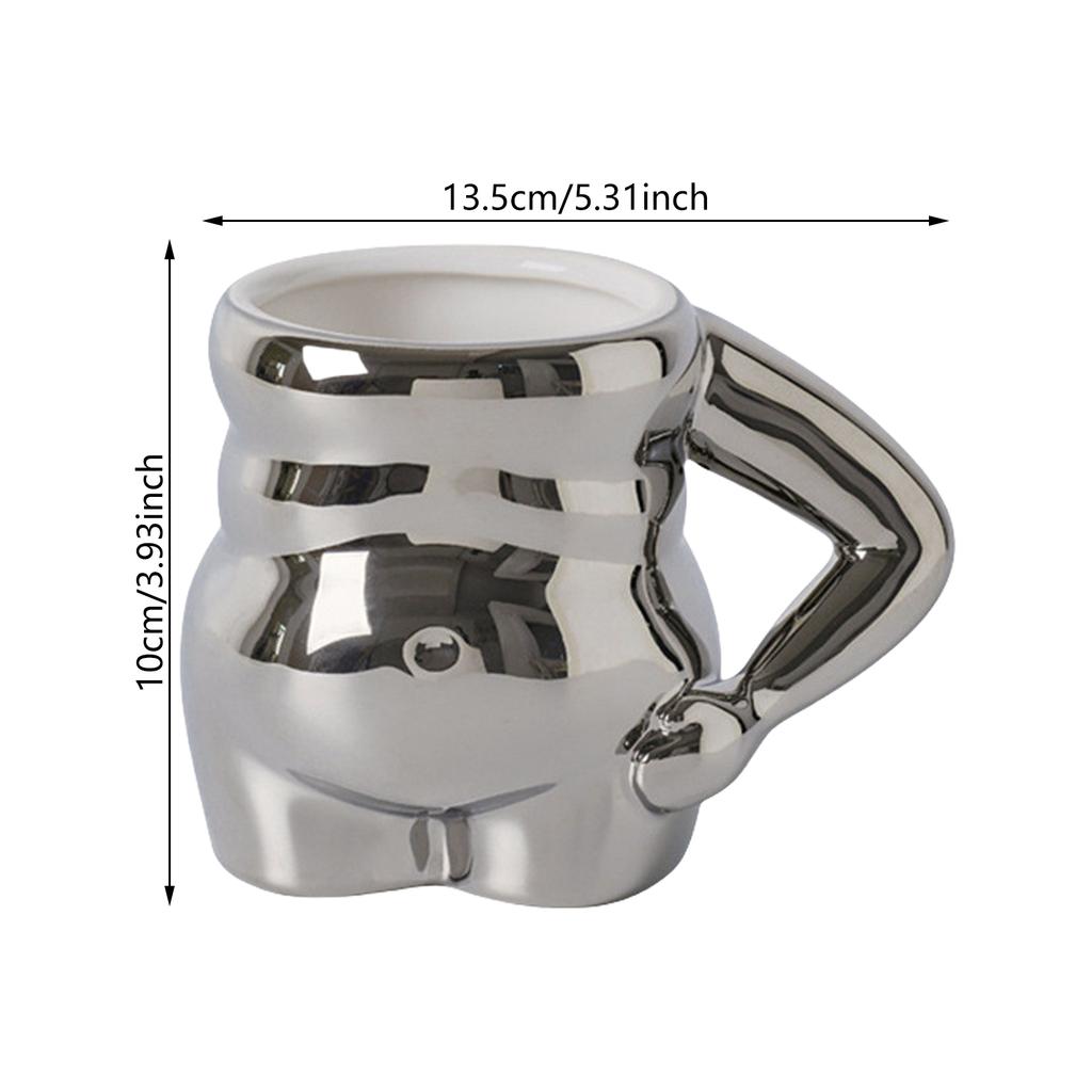 Креативная керамическая кружка для кофе Pinch Belly Designs, кофейные чашки, аксессуары, очаровательная посуда для домашнего офиса, вечеринки