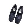 2024 New Shoes for Women Mary Janes Women's Flats Elegant Casual Flats Women Shallow Square Toe Slip On Soft Bottom Shoes Female