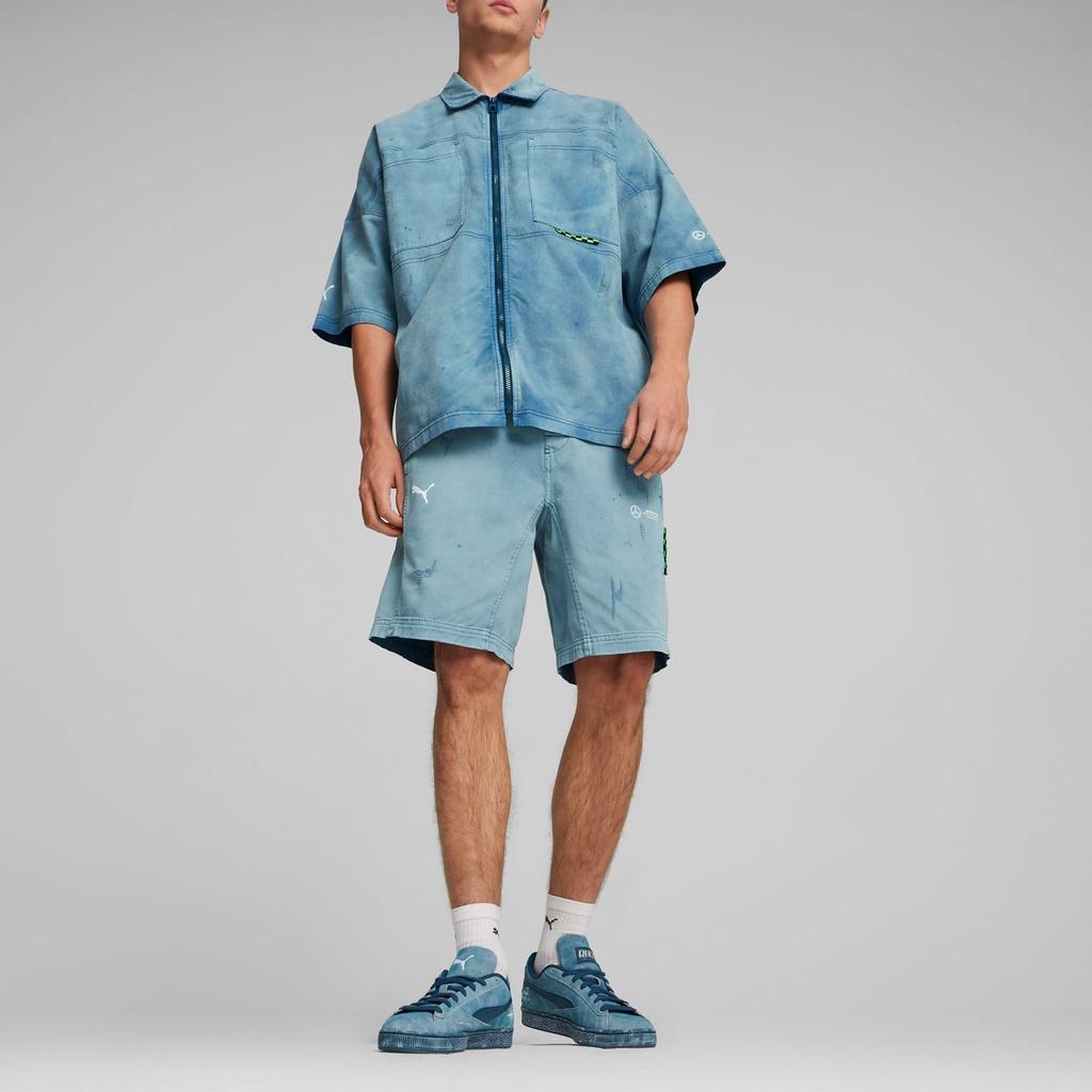 Новая футболка PUMA x Mercedes AMG Petronas F1® Team X Mad Dog Jones SS24 Мужская Океанский синий 623701-07