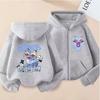 Худи Kpop Охотники на демонов Детская одежда Ребенок Осень Лонгслив Толстовка с молнией Худи Топ