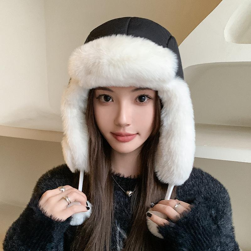 Детская зимняя ветрозащитная и теплая шапка Lei Feng для езды на велосипеде, защита ушей, утепленная и морозостойкая шапка для северо-востока Баотоу