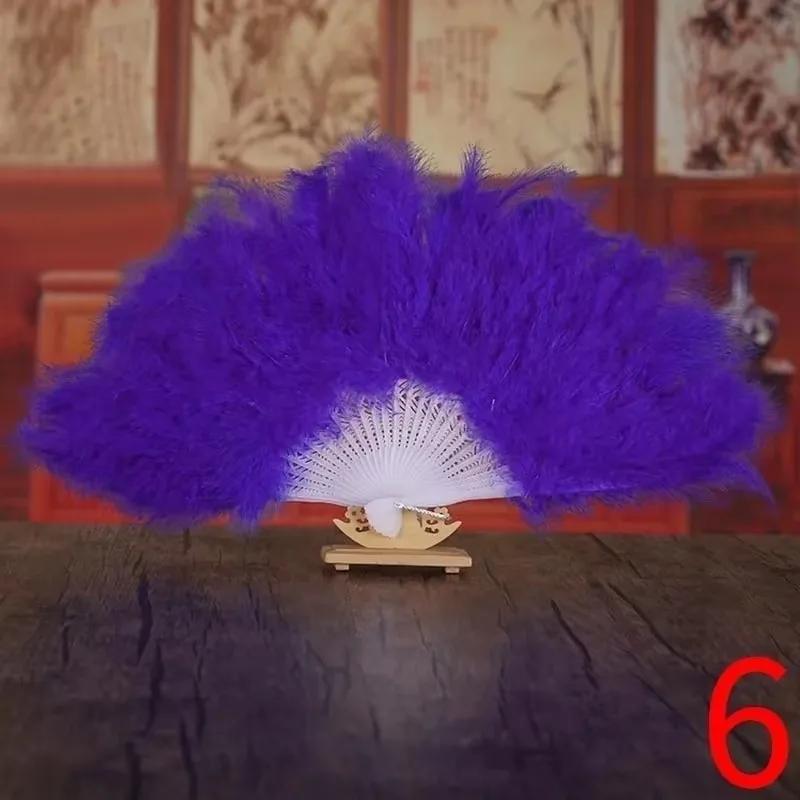 1 шт. перо портативный веер китайское украшение мягкий пушистый женский бурлеск рука маскарадный костюм танец