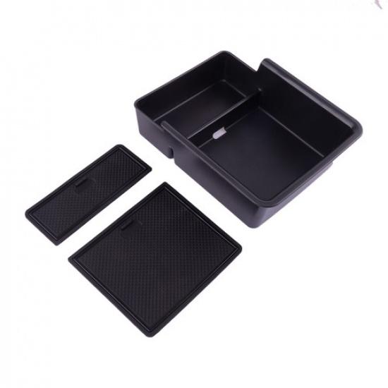 ABS Central Armrest Slot Storage Box Tray Fit for MG4 EV 22-23 with Mat