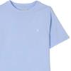 Детская футболка Polo Ralph Lauren с вышивкой, однотонная, с круглым вырезом, с коротким рукавом, топ, светло-голубой, 323832904-082