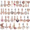 Изысканные ювелирные изделия Розовое золото Семейное дерево Животное Мать Цветок Оригинальные Медные бусины Шармы для ожерелья Браслет DIY Женский подарок